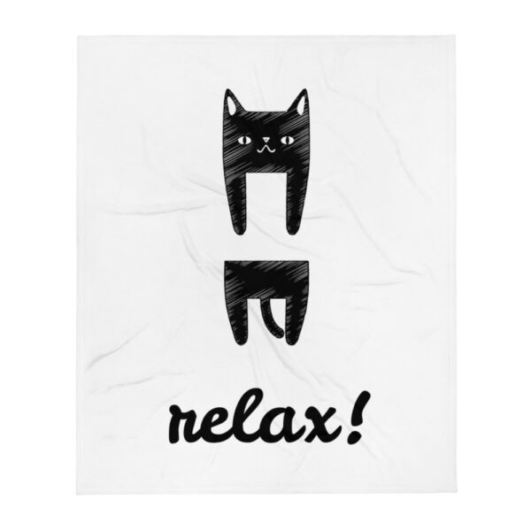 Decke “Relaxing Cat”