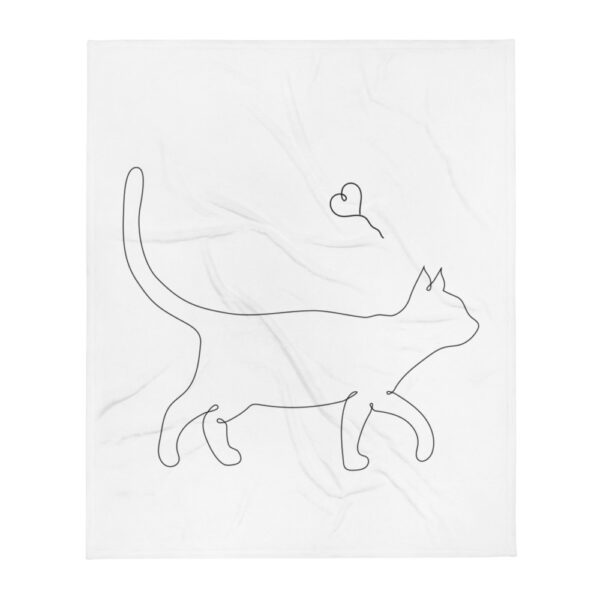 Decke “Lineart Cat”