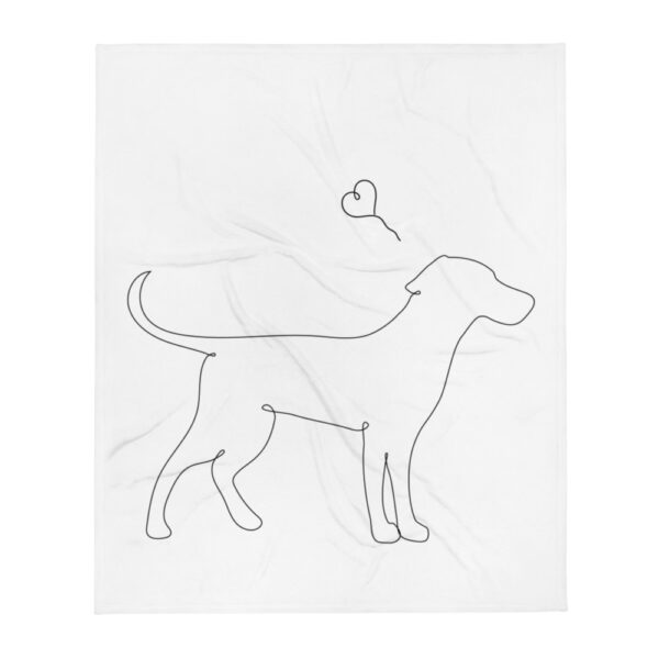 Decke “Lineart dog”