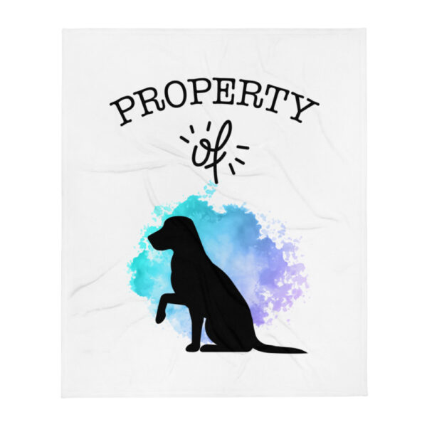 Decke “Property of dog”