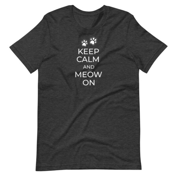 Unisex-T-Shirt “Keep calm and meow on”