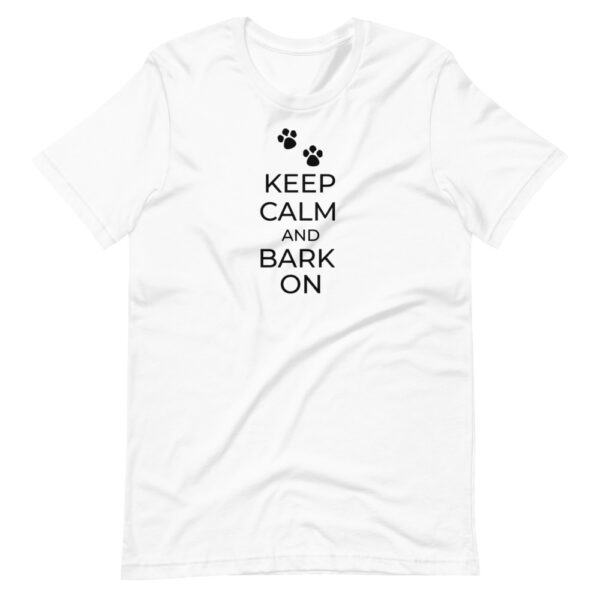 Unisex-T-Shirt “Kepp calm and bark on”